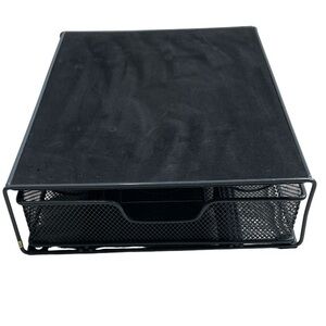 Tassimo Coffee Machine and Capsule Wire Mesh Holder Grey Black Pull Out Drawer